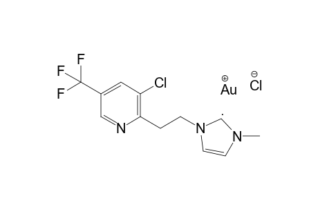 Chloro{1-[2-(3-chloro-5-(trifluoromethyl)pyridin-2-yl)ethyl]-3-methyl-1H-imidazolin-2(3H)-ylidene}gold(I)