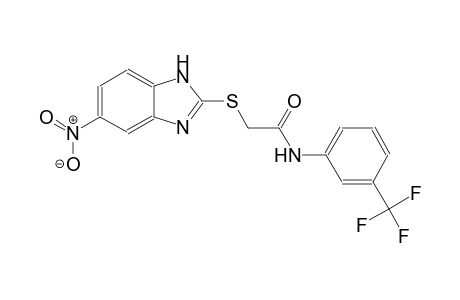 2-[(5-nitro-1H-benzimidazol-2-yl)sulfanyl]-N-[3-(trifluoromethyl)phenyl]acetamide