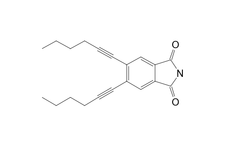 5,6-bis(hex-1-Ynyl)isoindole-1,3-dione