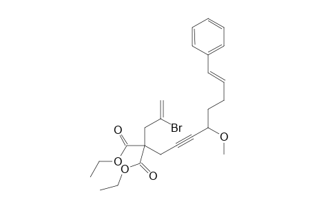 Diethyl (E)-2-bromo-8-methoxy-12-phenyl-1,11-dodecadienee-6-yne-4,4-dicarboxylate