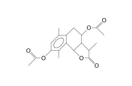 8-Acetoxy.alpha.-desmotroposantonin acetate