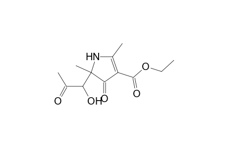 5-(1-hydroxy-2-keto-propyl)-4-keto-2,5-dimethyl-2-pyrroline-3-carboxylic acid ethyl ester