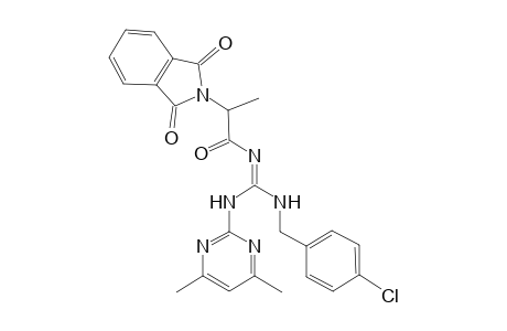 N-(4-chlorobenzyl)-N'-(4,6-dimethyl-2-pyrimidinyl)-N''-[(Z)-2-(1,3-dioxo-1,3-dihydro-2H-isoindol-2-yl)propanoyl]guanidine