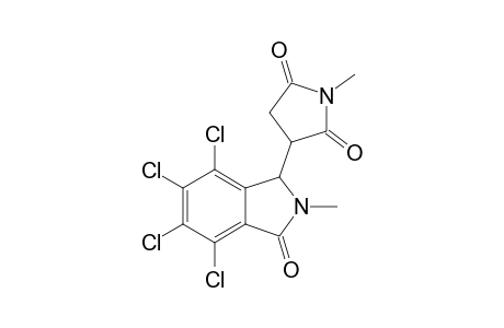 4,5,6,7-tetrachloro-2-methyl-3-(N'-methylsuccinimido)isoindolin-1-one