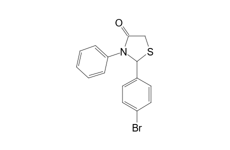 2-(4-Bromophenyl)-3-phenyl-1,3-thiazolidin-4-one