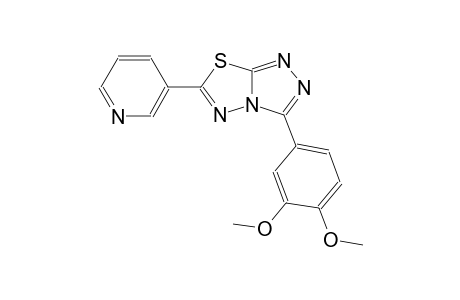 3-(3,4-dimethoxyphenyl)-6-(3-pyridinyl)[1,2,4]triazolo[3,4-b][1,3,4]thiadiazole