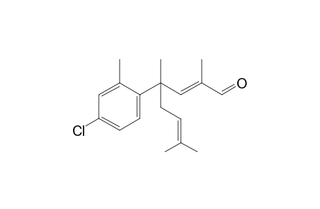 (E)-4-(4-Chloro-2-methylphenyl)-2,4,7-trimethyloct-2,6-dienal