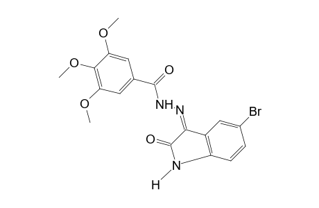3,4,5-trimethoxybenzoic acid, (5-bromo-2-oxo-3-indolinylidene)hydrazide