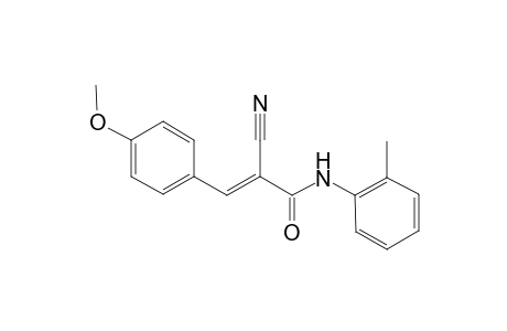 (2E)-2-cyano-3-(4-methoxyphenyl)-N-(2-methylphenyl)-2-propenamide