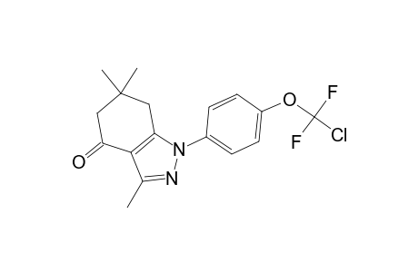 1-[4-(Chloro-difluoro-methoxy)-phenyl]-3,6,6-trimethyl-1,5,6,7-tetrahydro-indazol-4-one