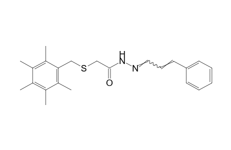 [(2,3,4,5,6-pentamethylbenzyl)thio]acetic acid, cinnamylidenehydrazide