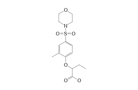 2-{[4-(morpholinosulfonyl)-o-tolyl]oxy}butyric acid