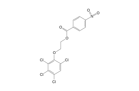 2-(2,3,4,6-tetrachlorophenoxy)ethanol, p-nitrobenzoate