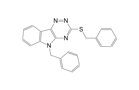 benzyl 5-benzyl-5H-[1,2,4]triazino[5,6-b]indol-3-yl sulfide