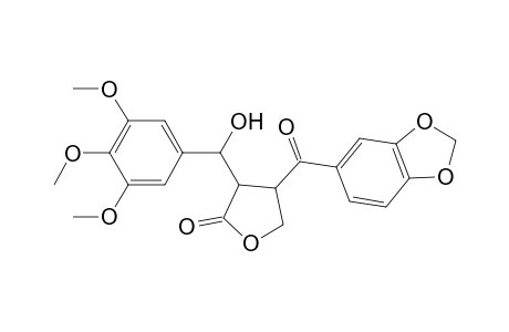 4-(Benzo[1,3]dioxol-5-carbonyl)-3-[hydroxy(3',4',5'-trimethoxyphenyl)methyl]-4,5-dihydrofuran-2(3H)-one
