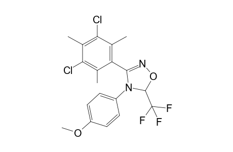 3-(3,5-Dichloro-2,4,6-trimethylphenyl)-4-(4-methoxyphenyl)-5-trifluoromethyl-4,5-dihydro-1,2,4-oxadiazole