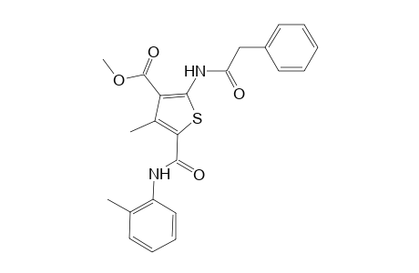 Methyl 4-methyl-2-[(phenylacetyl)amino]-5-(2-toluidinocarbonyl)-3-thiophenecarboxylate