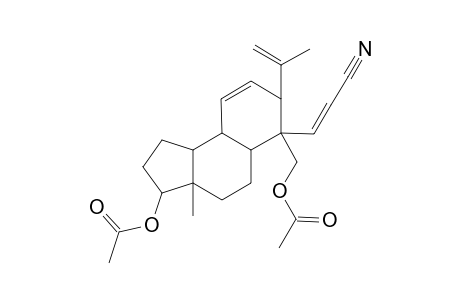 2-Secoandrosta-1,6-diene-17,19-diol, 2-cyano-4-methylene-, diacetate