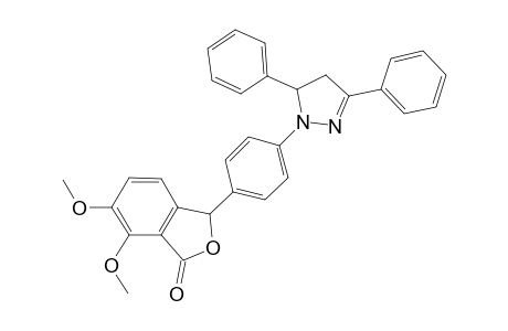 3-[4-(3,5-diphenyl-4,5-dihydro-1H-pyrazol-1-yl)phenyl]-6,7-dimethoxy-2-benzofuran-1(3H)-one