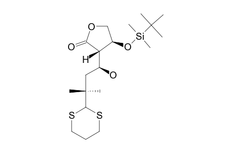 (3S,4S)-4-TERT.-BUTYLDIMETHYLSILYLOXY-3-[(1R)-3-([1,3]-DITHIAN-2-YL)-1-HYDROXY-3-METHYLBUTYL]-4,5-DIHYDROFURAN-2(3H)-ONE