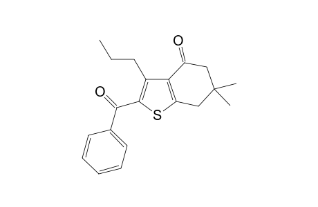 2-Benzoyl-6,6-dimethyl-3-propyl-6,7-dihydro-1-benzothiophen-4(5H)-one