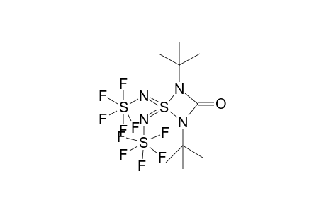 2,4-Di-tert-butyl-1,1-bis(pentafluorosulfanylimino)-1lambda6,2,4-thiadiazetidin-3-one