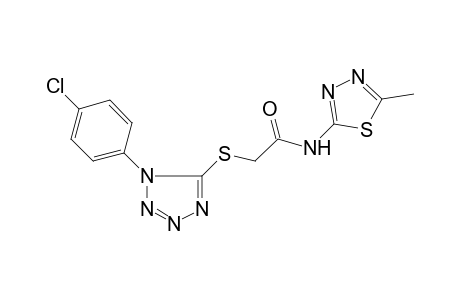 2-[1-(4-Chloro-phenyl)-1H-tetrazol-5-ylsulfanyl]-N-(5-methyl-[1,3,4]thiadiazol-2-yl)-acetamide