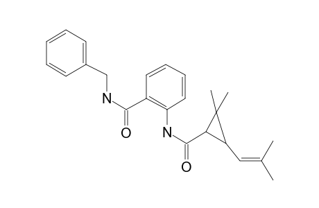 Benzamide, 2-[[[2,2-dimethyl-3-(2-methyl-1-propenyl)cyclopropyl]carbonyl]amino]-N-(phenylmethyl)-