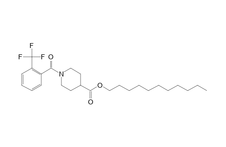 Isonipecotic acid, N-(2-trifluoromethylbenzoyl)-, undecyl ester