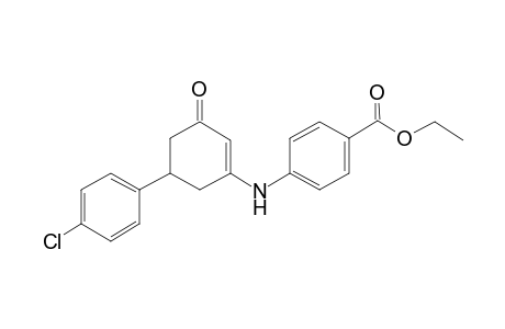 Ethyl 4-([5-(4-chlorophenyl)-3-oxo-1-cyclohexen-1-yl]amino)benzoate