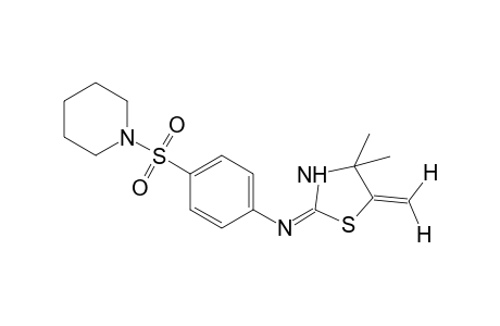 1-[{p-[(4,4-dimethyl-5-methylene-2-thiazolidinylidene)amino]phenyl}sulfonyl]piperidine