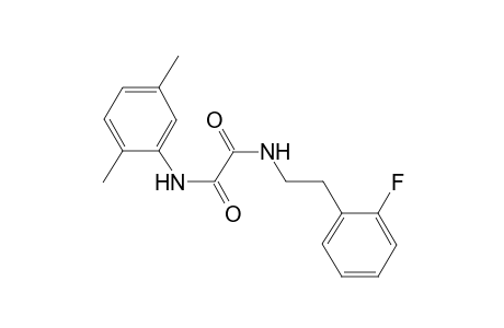 ethanediamide, N~1~-(2,5-dimethylphenyl)-N~2~-[2-(2-fluorophenyl)ethyl]-