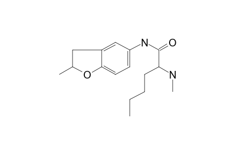 Hexanamide, 2-methylamino-N-(2,3-dihydrobenzofur-5-yl)-