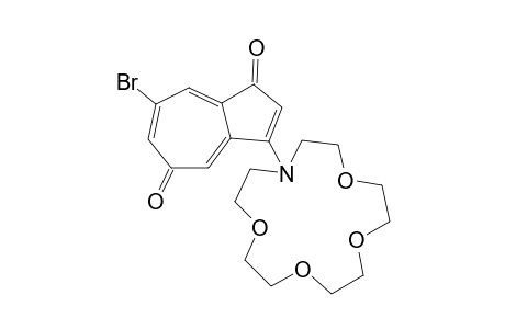 7-Bromo-3-(aza-15-crown-5)-1,5-azulenequinone