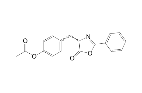 4-(p-hydroxybenzylidene)-2-phenyl-2-oxazolin-5-one, acetate(ester)