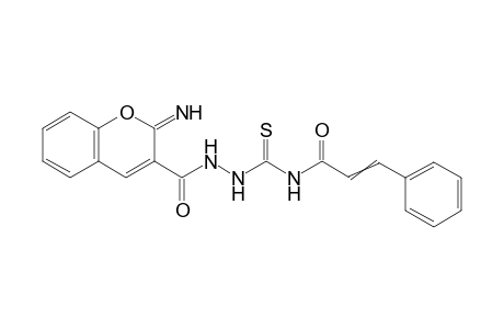 4-Cinnamoyl-1-(2-imino-2H-chromene-3-carbonyl)thiosemicarbazide