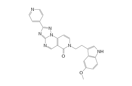 pyrido[3,4-e][1,2,4]triazolo[1,5-a]pyrimidin-6(7H)-one, 7-[2-(5-methoxy-1H-indol-3-yl)ethyl]-2-(4-pyridinyl)-