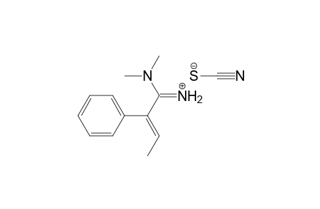 N,N-dimethyl-2-phenylcrotonamidinium thiocyanate