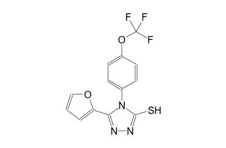 4H-1,2,4-triazole-3-thiol, 5-(2-furanyl)-4-[4-(trifluoromethoxy)phenyl]-