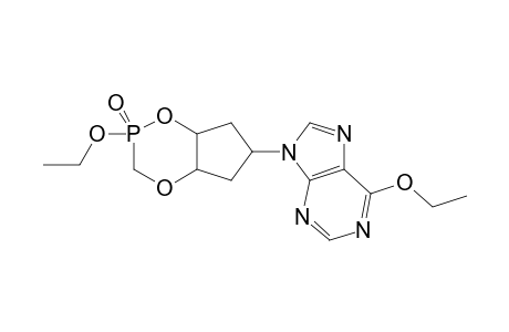 3',4'-CYCLIC-ESTER-OF-6-ETHOXY-9-[(1'-BETA,3'-ALPHA,4'-BETA)-4'-[ETHOXY-(HYDROXY)-PHOSPHORYLMETHOXY]-3'-HYDROXYCYCLOPENTYL]-PURINE;FASTER-RUNNING-D