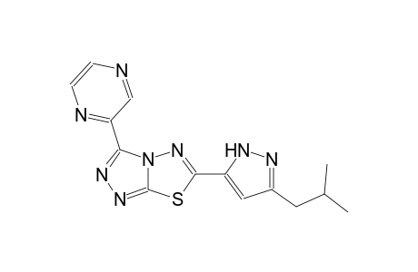 [1,2,4]triazolo[3,4-b][1,3,4]thiadiazole, 6-[3-(2-methylpropyl)-1H-pyrazol-5-yl]-3-pyrazinyl-