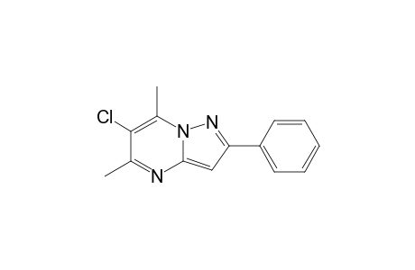6-Chloranyl-5,7-dimethyl-2-phenyl-pyrazolo[1,5-a]pyrimidine
