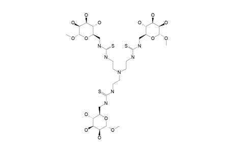 TRIS-[2-[3-(6'-DEOXY-1'-O-METHYL-ALPHA-D-MANNOPYRANOS-6'-YL)-THIOUREIDO]-ETHYL]-AMINE