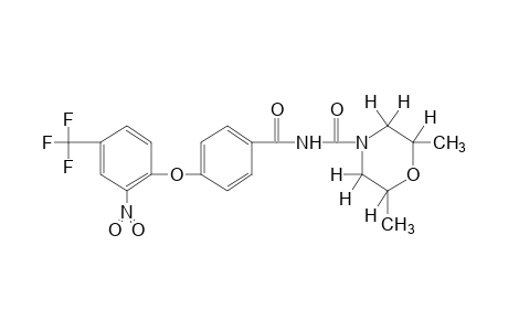 2,6-dimethyl-N-{p-[(2-nitro-alpha,alpha,alpha-trifluoro-p-tolyl)oxy]benzoyl}-4-morpholinecarboxamide