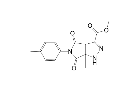 methyl 6a-methyl-5-(4-methylphenyl)-4,6-dioxo-1,3a,4,5,6,6a-hexahydropyrrolo[3,4-c]pyrazole-3-carboxylate