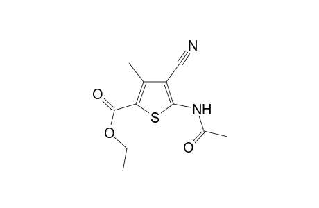 Ethyl 5-(acetylamino)-4-cyano-3-methyl-2-thiophenecarboxylate