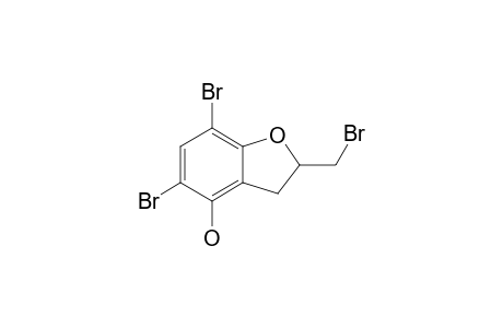 5,7-Dibromo-2-(bromomethyl)-4-hydroxy-2,3-dihydrobenzofuran