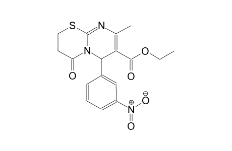 ethyl 8-methyl-6-(3-nitrophenyl)-4-oxo-3,4-dihydro-2H,6H-pyrimido[2,1-b][1,3]thiazine-7-carboxylate