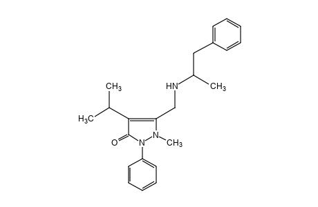 4-isopropyl-2-methyl-3-{[(alpha-methylphenethyl)amino]methyl}-1-phenyl-3-pyrazolin-5-one