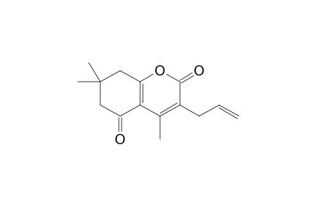 3-Allyl-4,7,7-trimethyl-7,8-dihydro-2H-chromene-2,5(6H)-dione